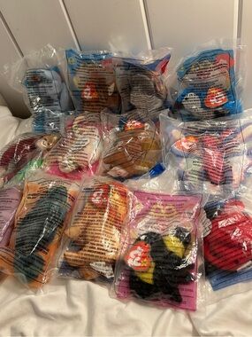 13 Ty Teenie beanie babies McDonald's Happy Meal toys mixed lot 90s Y2K animals